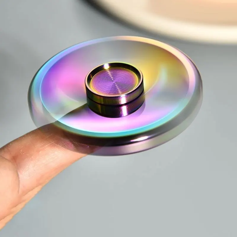 Hi-vin Premium Colorful Metal Fidget Spinner
