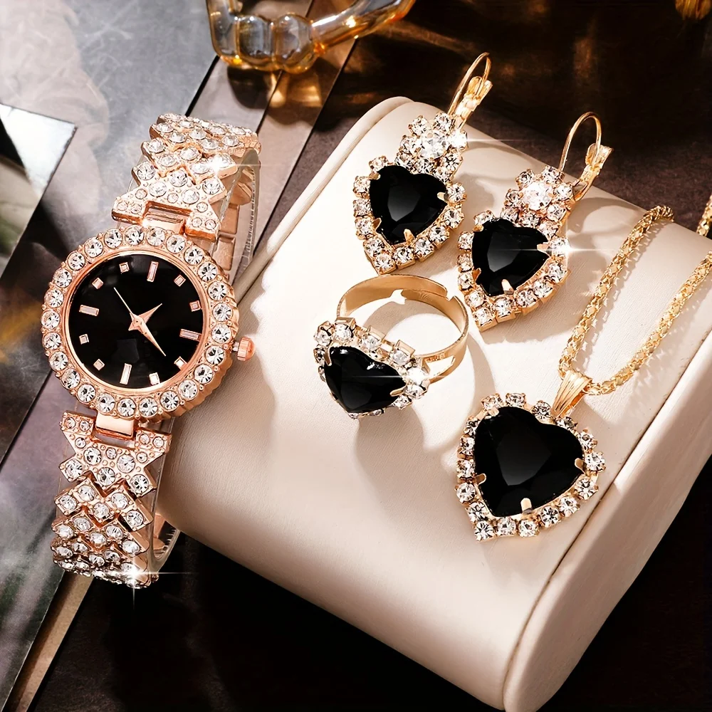 Hi-vin Retro 5-Piece Women's Quartz Watch
