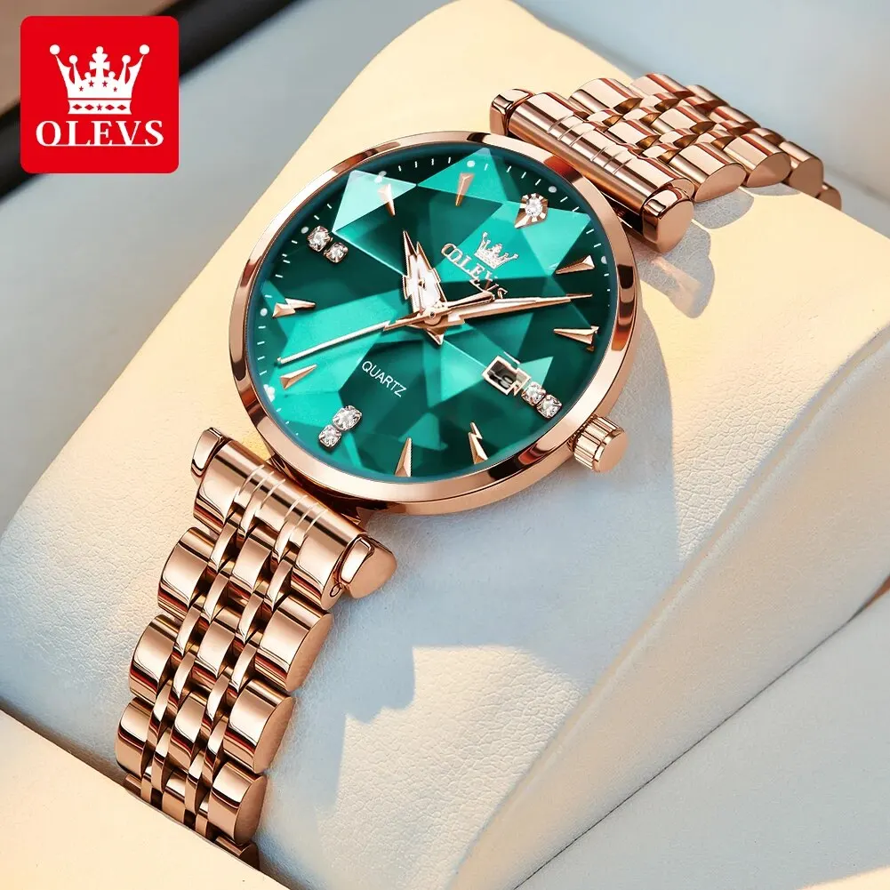 Hi-vin OLEVS 5536 Luxury Women's Rose Gold Quartz Watch